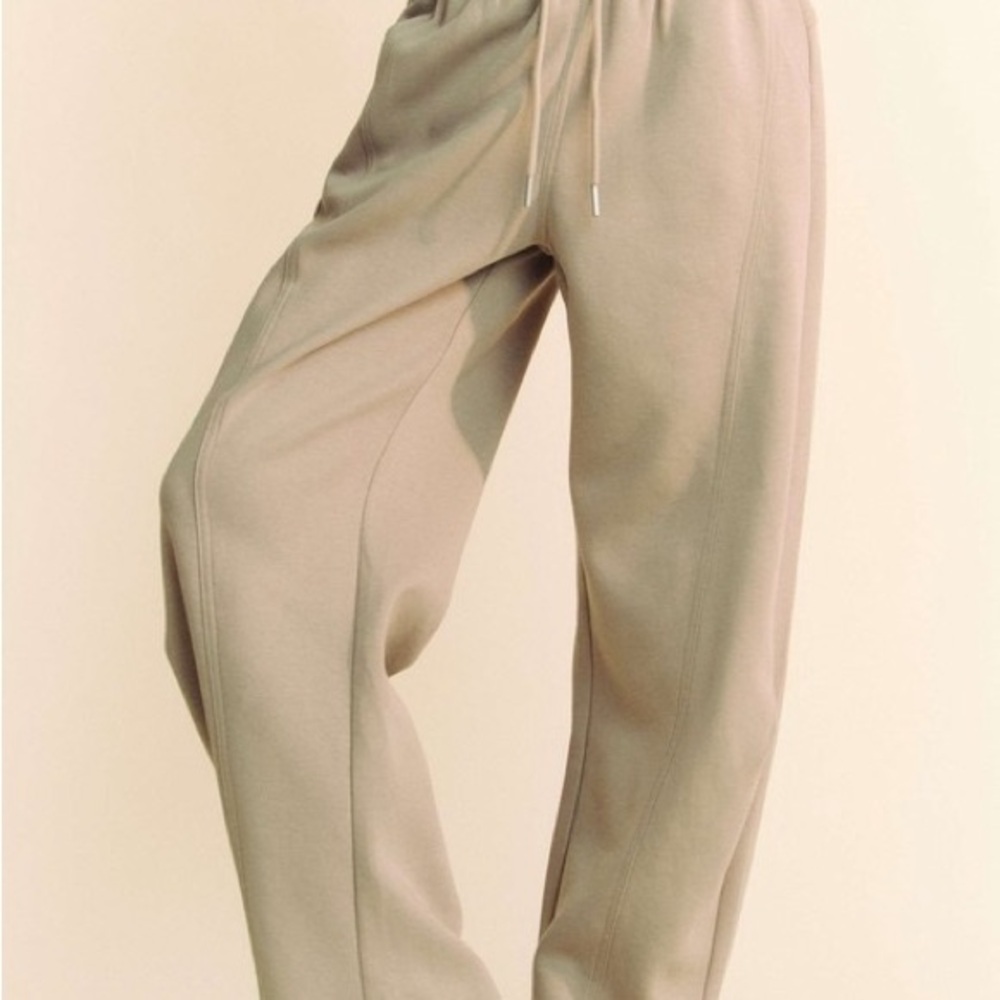 Drawstring Wide Leg Sweatpants